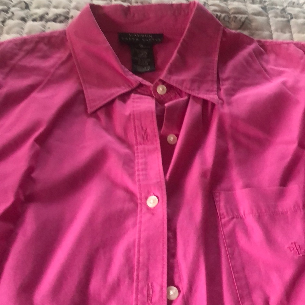 Ralph Lauren fusia pink shirt size 1x